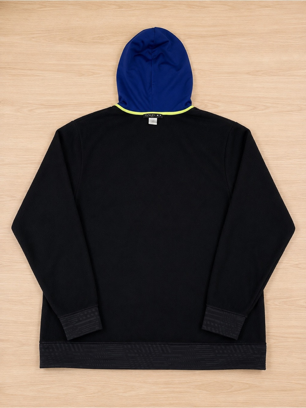 Under Armour Fleece Hoodie Men’s 2XL Black Blue Loose Fit Pullover - Picture 4 of 10
